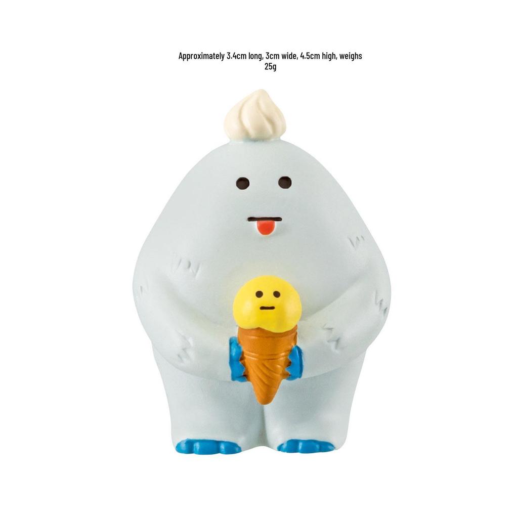 Resin Ice Cream Cat Ornaments - Trendy Handmade Japanese DIY Crafts for Car Decoration and Gifts.