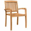 Outdoor Dining Set 5 pcs Natural Solid Acacia Wood