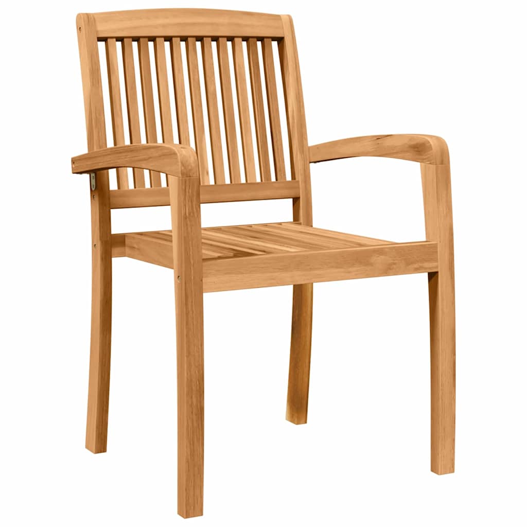 Outdoor Dining Set 5 pcs Natural Solid Acacia Wood
