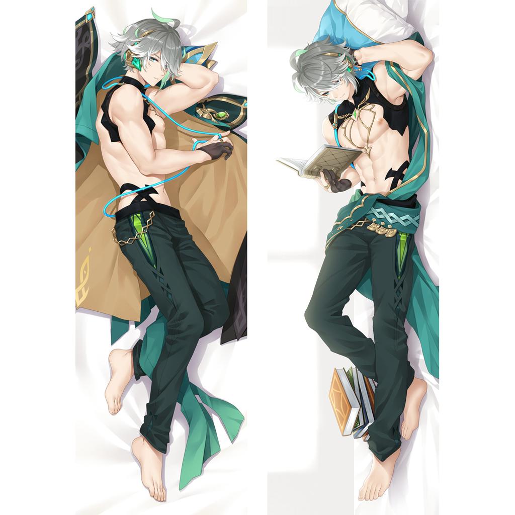 2023 Genshin Impact Alhaitham Coaplsy Dakimakura Otaku, funda de almohada, funda de cojín de Anime Al Haitham, funda para almohada grande