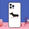 Dachshund Silhouette Dog Phone Case For iPhone 17 Air 16 15 14 11 12 13 Pro Max 13 mini 15 16 Plus 16e Bumper Cover