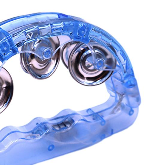 LED Tambourine Light Up Musical Flashing Tamborine Toy Handheld Percussion Instrument for Teenagers Adults Wedding Party Favors