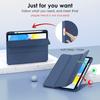 New Tri-fold Soft TPU PU Leather Tablet Case for iPad 10.9" 2022 - Lightweight Folio Stand with Pencil Holder-Auto Sleep/Wake