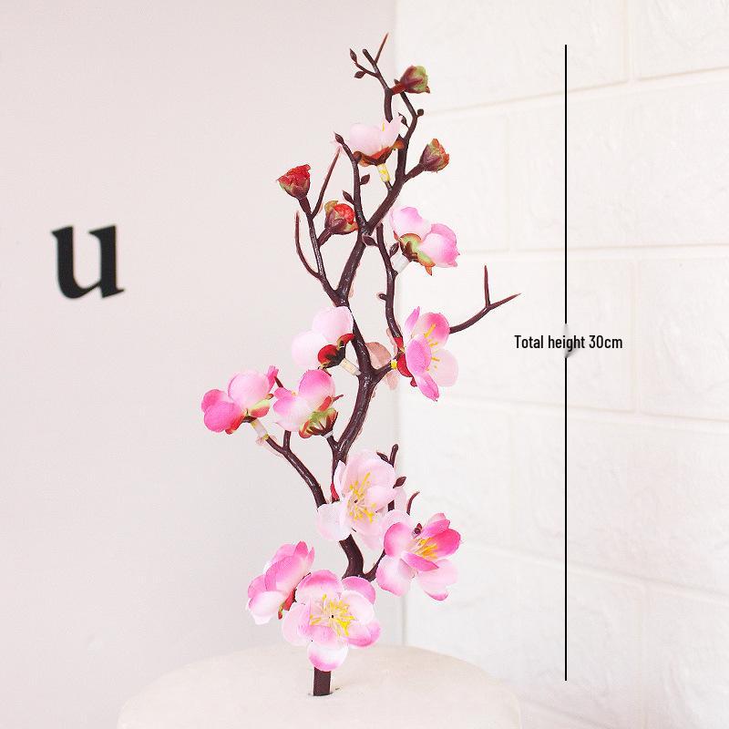 Plum Blossom Branch Longevity God & Goddess Cake Toppers for Birthday Celebration