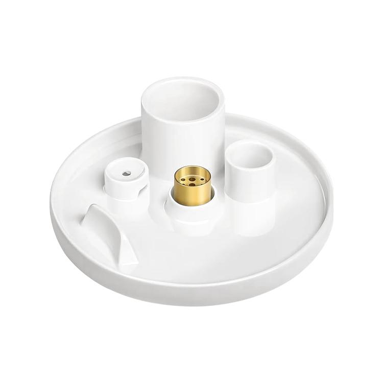 Modern Ceramic Backflow Incense and Tea Light Candle Holder