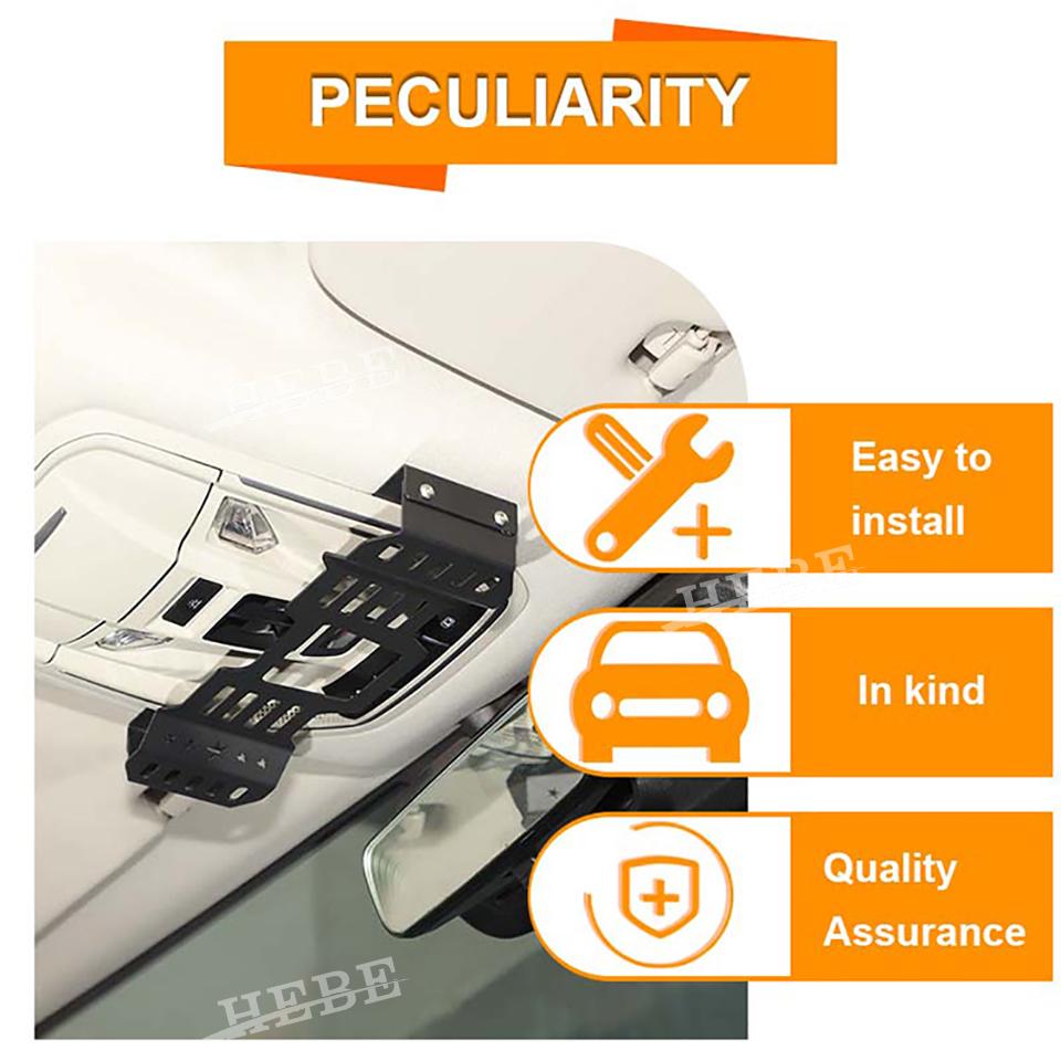 HEBE Car Walkie Talkie Holder Intercom Rack Bracket Fit for GWM Tank 300 2021 2022 2023 2024 2025 Accessories