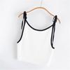 Women's Scoop Neck Sleeveless Mini Dress Slim Fit Mid Rise Streetwear Solid Knit Slip Dress