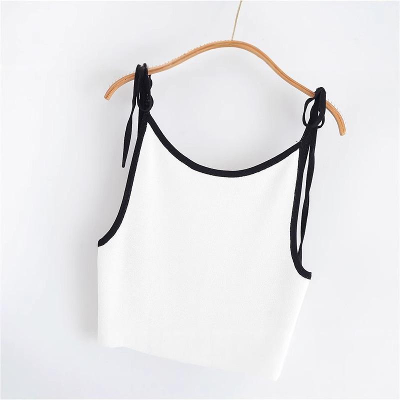 Women's Scoop Neck Sleeveless Mini Dress Slim Fit Mid Rise Streetwear Solid Knit Slip Dress