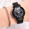 Women Sky Starry Luminous Watch Roman Numerals Quartz Watch Magnet Wristwatch