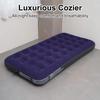 PVC Air Mattress Flocking Surface Folding Sleeping Pad Comfortable Inflatable Mattress  Outdoor