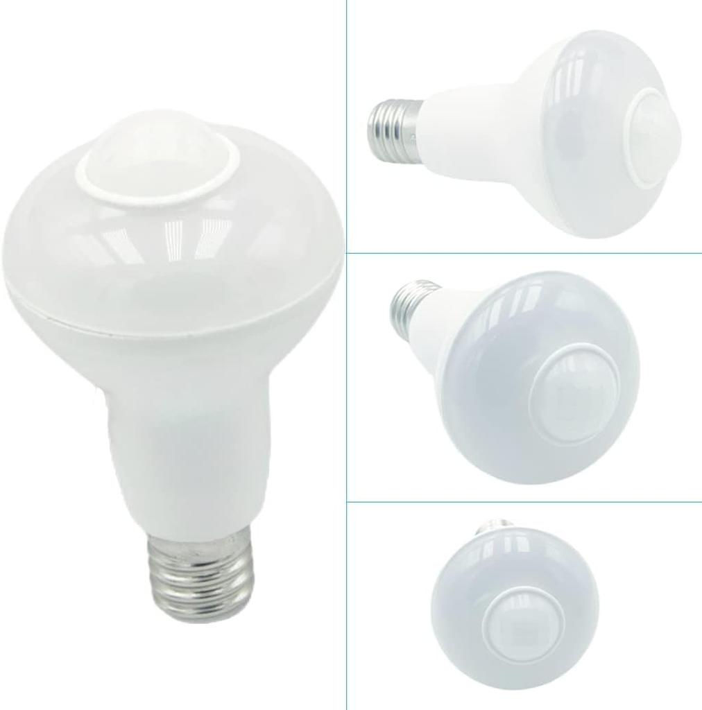 Motion Sensor LED Bulb, E17 Base, 5W, Equivalent To 60W, Daylight White 5800K, for Hallway, Entrance, Bathroom, Stairs, Etc. (Set of 2)