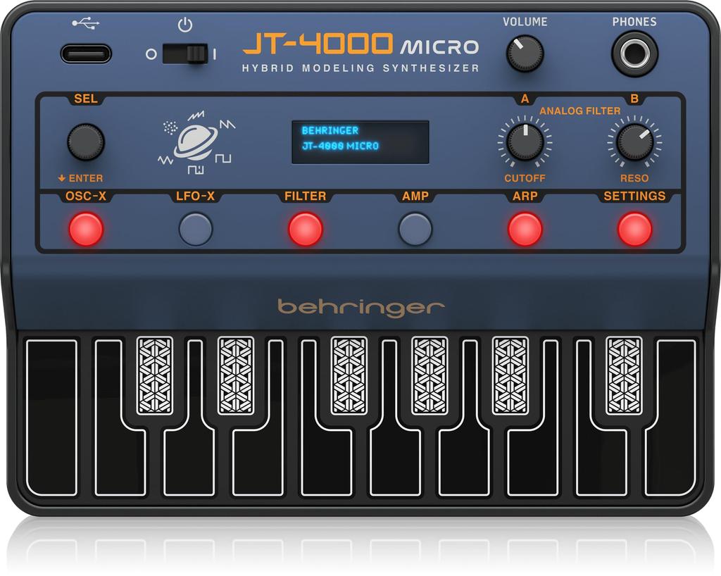 Behringer MICRO Portable Synthesizer with MIDI IN JT-4000M 3.5mm