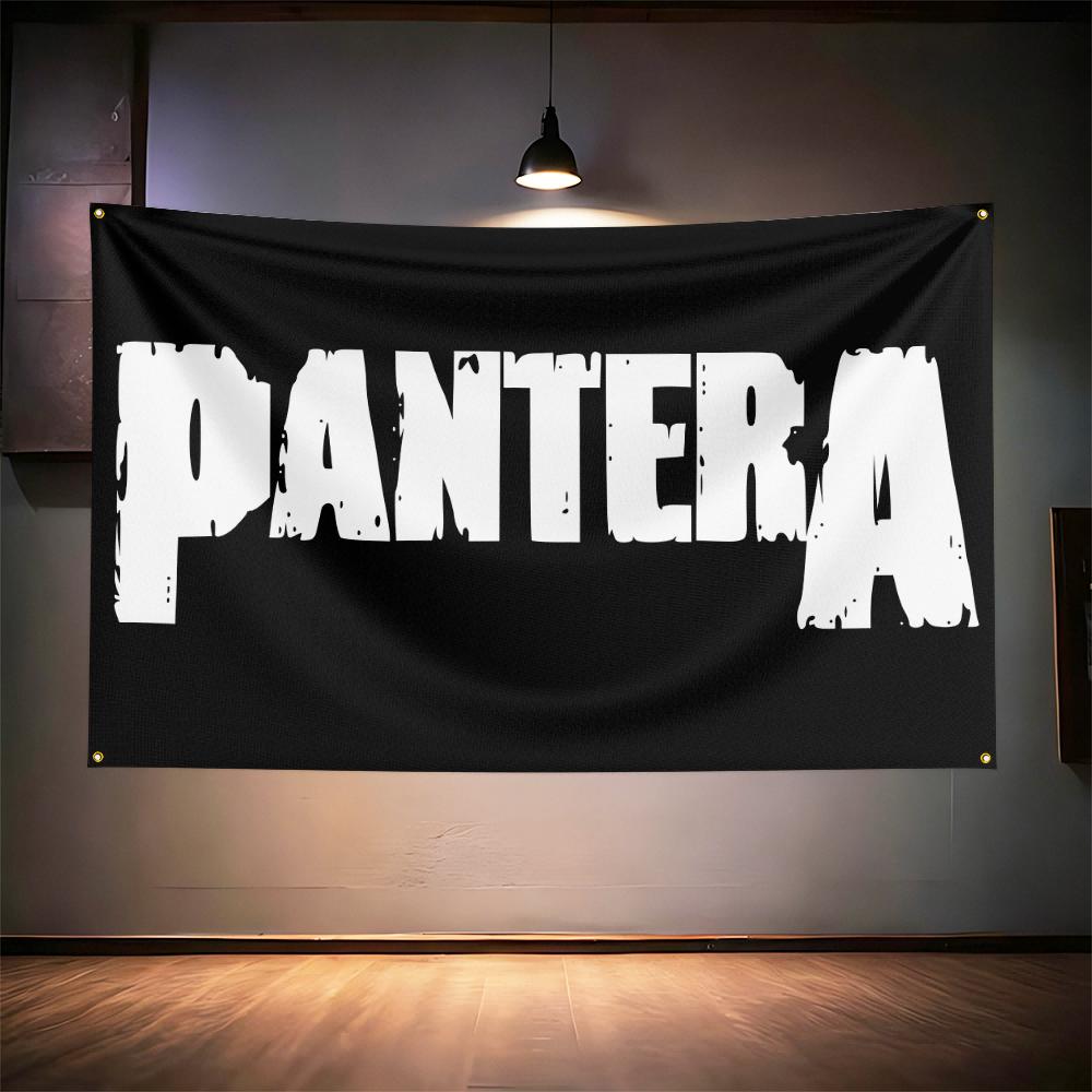 Rock Music Flag 3x5ft For Pantera Band Fans Banner Hd Print Brass Grommet Garage Bedroom Living Room Dorm Wall Decor Tapestry