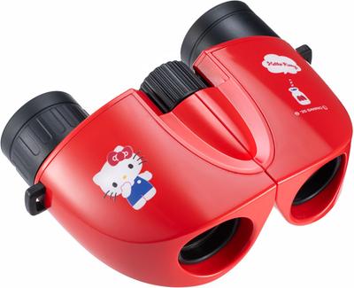 KENKO Sanrio Characters 8x 21mm Hello Kitty Charm 410240 Binoculars, Aperture, Ultra-Lightweight, Concert-Ready, (Red), Multi-Coated Lenses, Included,