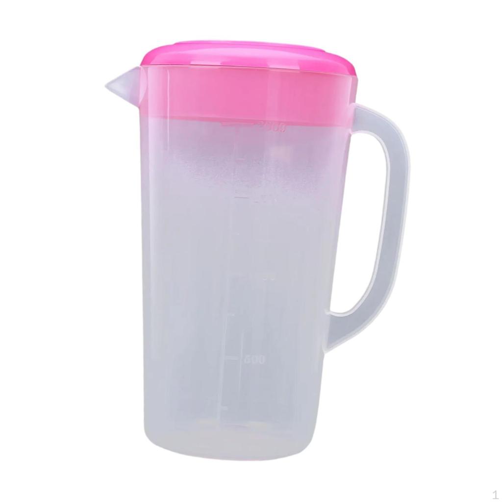 Clear Water Jug for Cold and Beverages with Lid