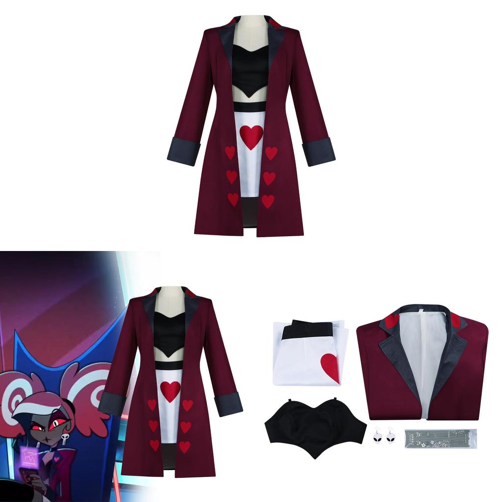 Hazbin Hotel Cosplay Costume With Polyester Fabric For Stage And Festival Events