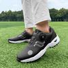 Professional Big Size Outdoor Leather Golf Shoes for Men and Women Black White Man Flat Walking Sneakers
