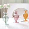 Einfache Glas Blumenvase Hydroponik Flasche für Schreibtisch Blumenarrangement für Wohnzimmer Heim Büro Dekoration
