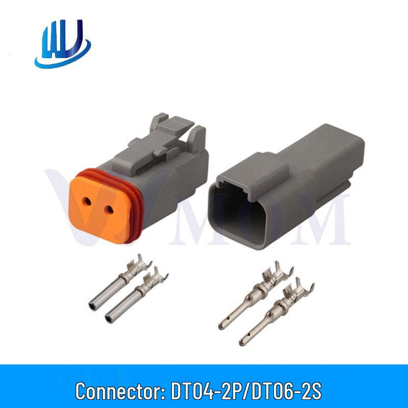 Wodoodporne złącze samochodowe DEUTSCH DT04-2P/DT06-2S, wtyczka wiązki przewodów