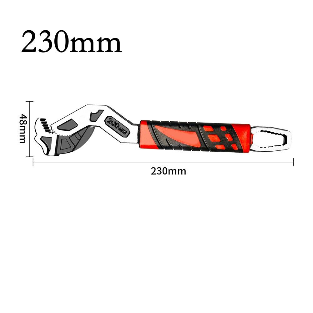6-12 Inch Self-Locking Adjustable Pipe Wrench With Double Thread Jaws - Multi-Functional Pipe Repair Tool