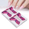 100pcs Nail Form Extension Stickers Self Adhesive Nail Tips Guide Sticker Manicure Tools Rose Red