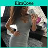 Elegant Women's Dress Sexy Solid Color Bandage Chest U-neck Slim Strapless Design