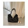 Women Vintage Pleated DenimTote Bag for Daily Commute