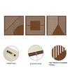 3 Pcs Minimalist Abstract Wall Art Modern Boho Half-circle Line Hollow Out Wall Decor Rustic Geometric Hanging Sign for Living Room Bedroom Office