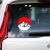 Snow Mountain Stickers,mountain&sky with stars,High quality for cars trucks motorcycles &laptops!