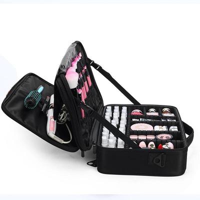Large Capacity Women's Makeup Bag: Portable Nail Art, Tattoo, Eyelash Extension Tool Box for Travel