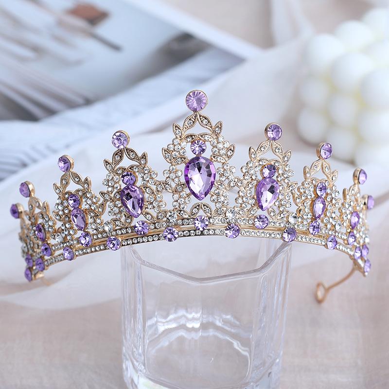 Children's Crystal Tiara Headband: Princess Crown Hair Accessory for Girls' Birthdays and Performances