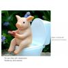 Adorable Pig Decor Cute Piggy Figurine Resin Pig Ornament Charming Design