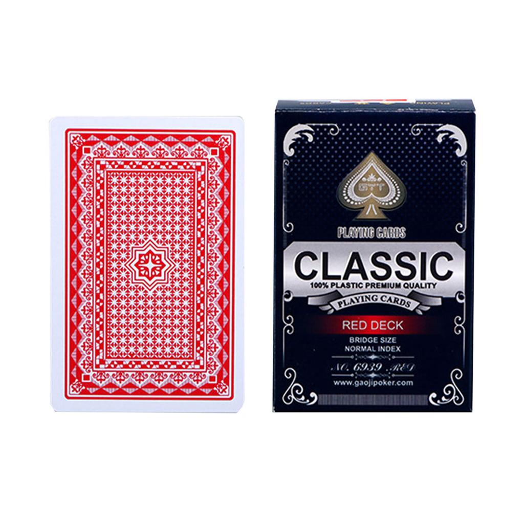 Waterproofs PVC Poker Card Adult Playing Game Poker Card Board Games Poker Card Practical Gift Not Deformation