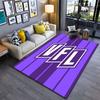 Purple Striped VFL Logo Carpet suitable as a non-slip mat for the living room or bedroom sofa