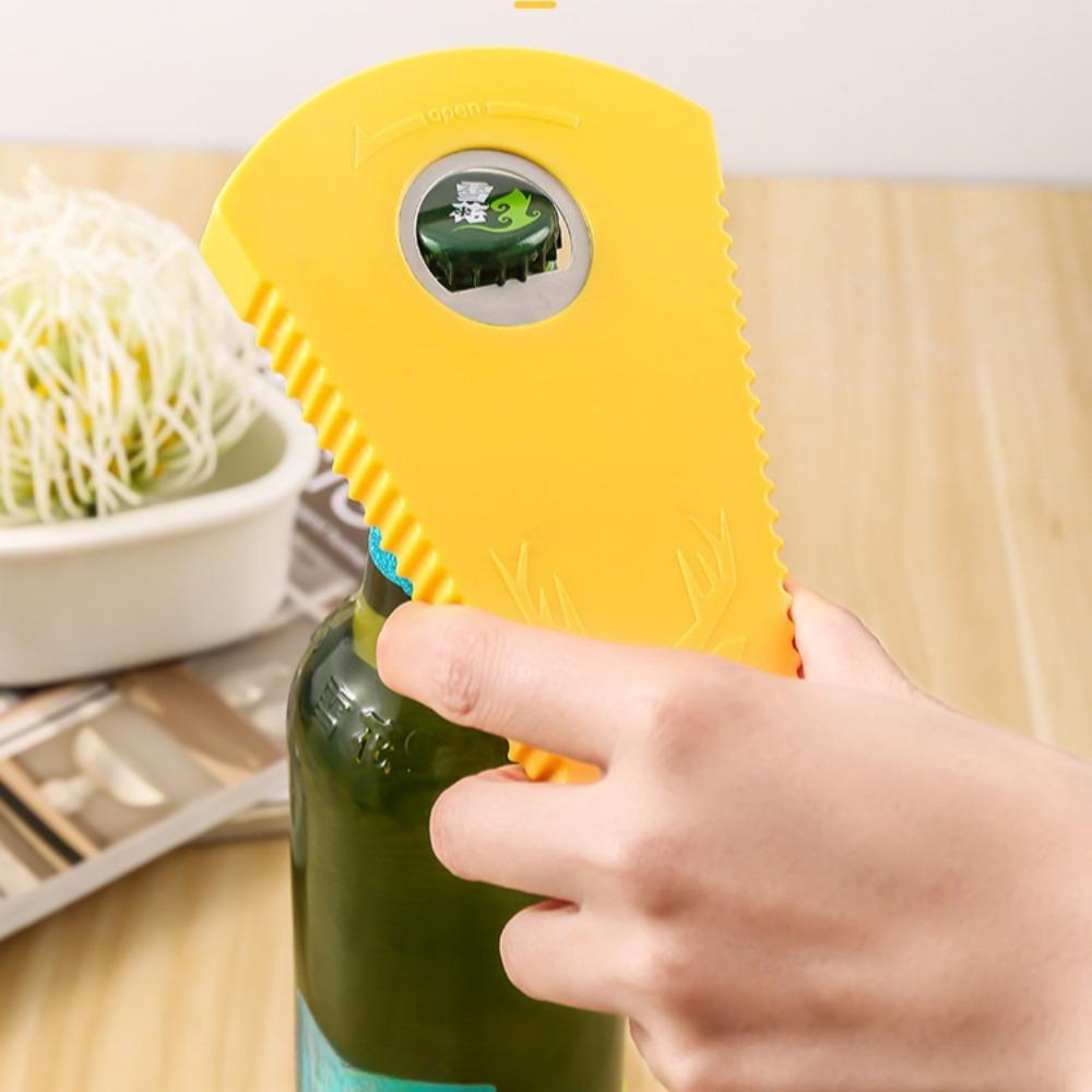 1pc Versatile Manual Bottle Opener - Durable Pet, Effortless Jar & Lid Removal For Home And Restaurant Use, kitchen tools