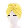 New Donut Turban Caps For Women Stretch Hijab Cap Muslim Soft Cotton Headscarf Bonnet Hat Ladies Headband Turbans Headwrap