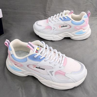 New Women's Shoes Thick Bottom Fashion Casual Shoes Spring and Autumn Dad Shoes Outdoor Breathable Comfortable Women's Sneakers