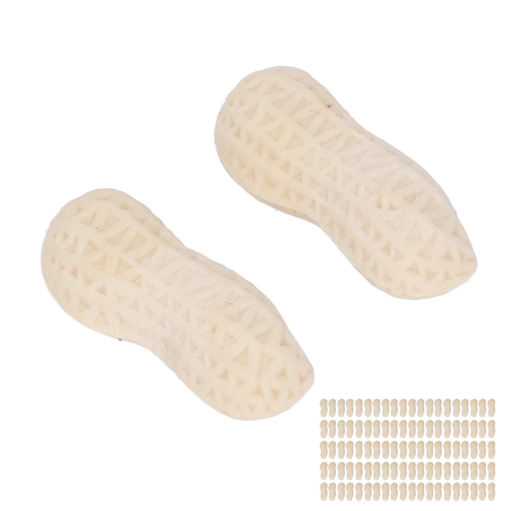 100pcs Peanut Eraser for Student Cute Peanut Look Safe Harmless Portable PTR Cartoon Pencil Erasers Cute Erasers for