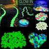 10pcs Decoration 4.5cm Luminous Pebbles Glow in Dark DIY Garden Luminous Stone Gravel Big Big Stone Garden