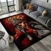 2025 New Style Slayer Heavy Metal Band Sign Carpet Rug for Living Room Bedroom Home Sofa Decoration,Kid Play Non-slip Floor Mat