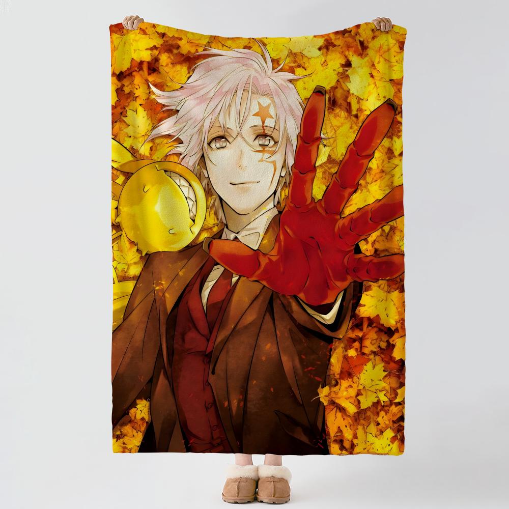 anime D-D Gray man-n Throw Thick Comfort Flannel Quilt, Multi-scene Use Indoor Outdoor Daily Nap