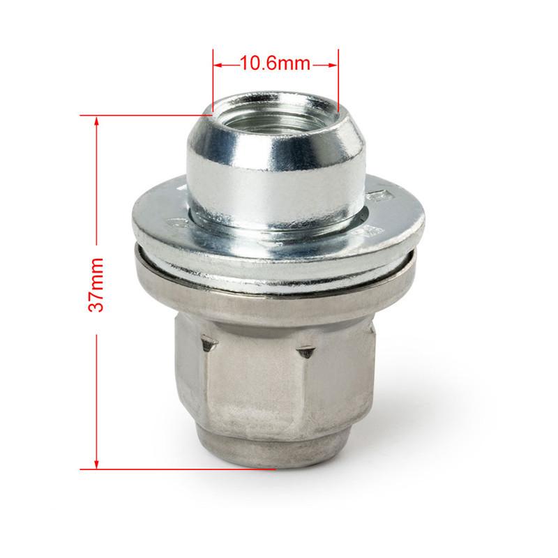 5PCS Wheel Lug Nuts Chrome 12X1.5 For Jaguar F-Type S-Type X-Type XJ XJR XE XF XJ220 1991- Auto Part C2C35294010 C2C35294