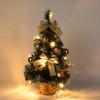 LED Christmas Tree Prelit Mini Christmas Tree With Lights Thick Snowy Frosted Artificial Christmas Tree Tabletop With Pine