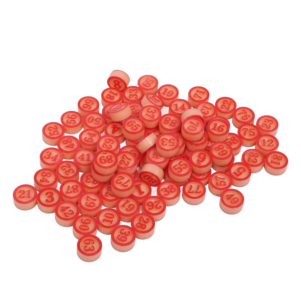 Number Board Game Pieces Plastic Solid Interactive Numbers 1?90 Pieces for Party Entertainment