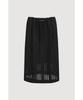 LUCKY CHOUETTE Lace Banding Midi Skirt (Black) Lfkax25540Bkx