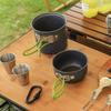 Ustensile de gătit ultraușoare pentru camping Set de vesela de exterior Set de oale Drumeții Picnic Călătorii Vase turistice Echipament