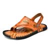 2025 first layer cowhide new sandals men's beach shoes summer cool slippers dual-purpose sandals comfortable men's sandals soft