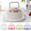 Transparent Cake Carrier Round Storage Tray Portable Cake Storage Box Container Stand