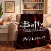Buffy l'ammazzavampiri Coperte di flanella personalizzate Morbide Calde Accoglienti Plaid per Decorazioni per la casa Regali di Natale
