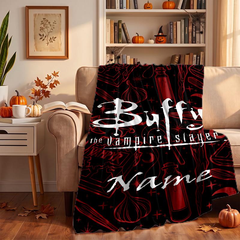 Buffy l'ammazzavampiri Coperte di flanella personalizzate Morbide Calde Accoglienti Plaid per Decorazioni per la casa Regali di Natale